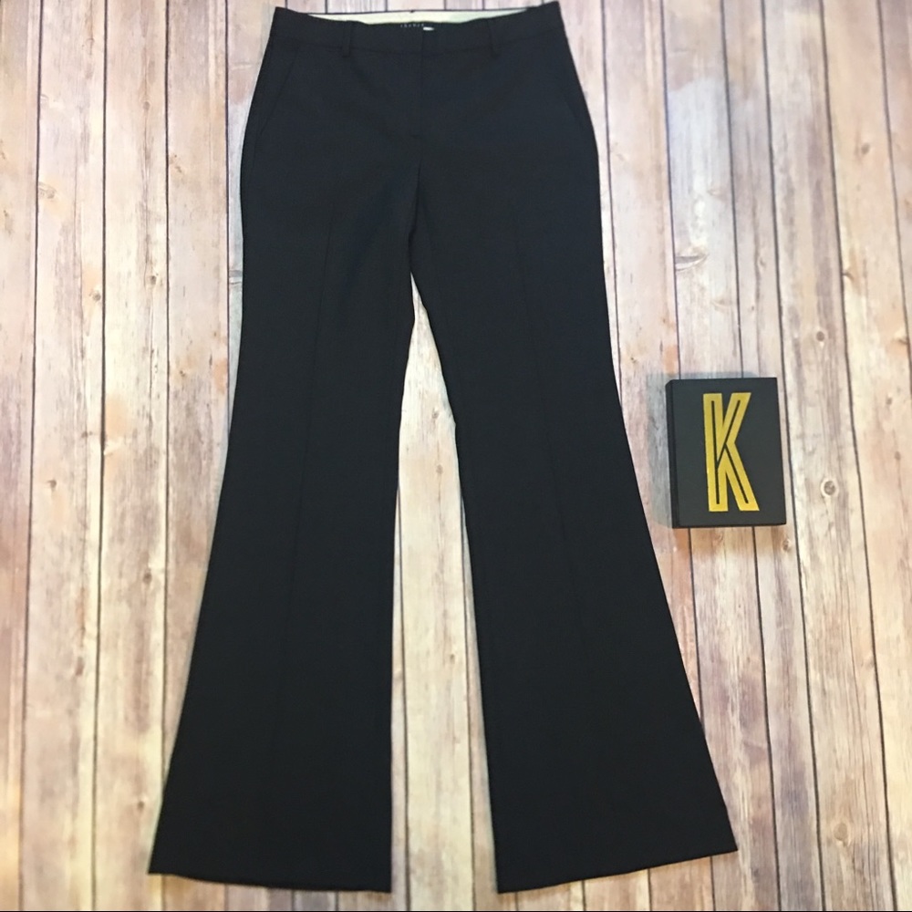 THEORY Black Flare Pants Size 2